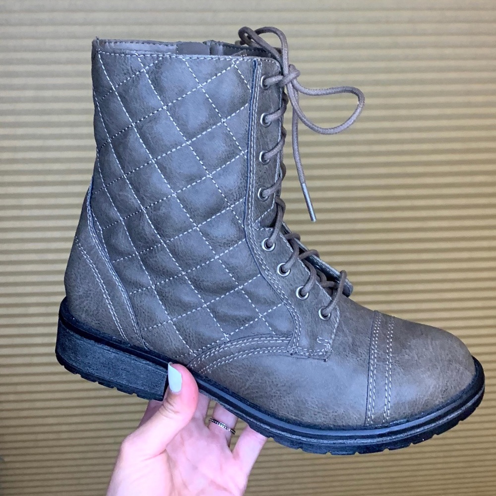 Steve Madden combat boots!
